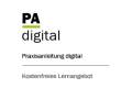Öffnen Praxisanleitung digital für Fachschülerinnen und Fachschüler